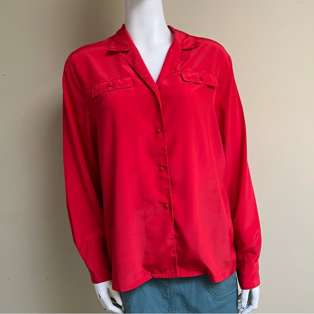 Vintage Red Blouse